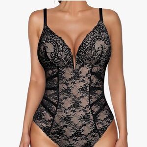 NWT Popilush Lace Shapewear Bodysuit
